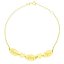 Pulsera personalizada de oro 18k con chapas - nombres con corazones